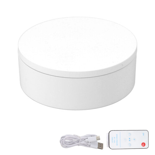 Electric Turntable360 Rotation, 30kg Load, White