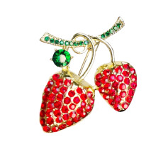 Sweet Strawberry Rhinestones Clip Dress Accessory Party Daily