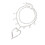 Bold Love Charm Statement Necklace Lightweight-white king 1