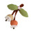 Sustainable Cloth Fruit Pin Nature Themed Accessory-Apricot 1