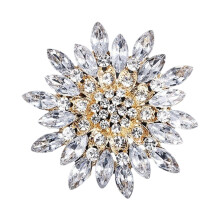 Floral Accessory For Ladies Featuring Safety Clasp And-White