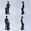 Hars man en hond standbeeld voor thuis desktop plank-Wit BY25092 6