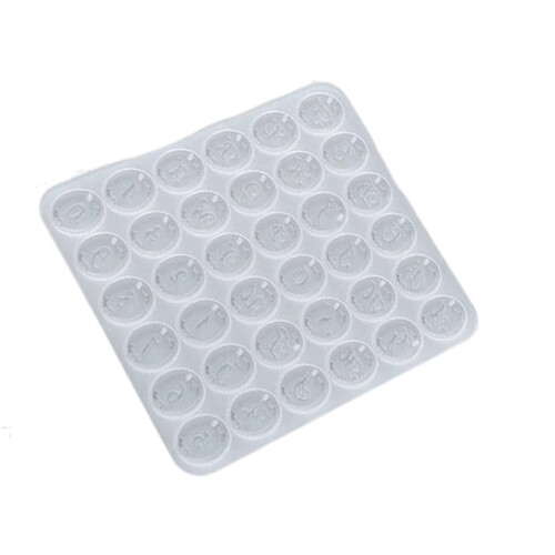 Professional Silicone Craft Mold Puzzle Letter-oval letters