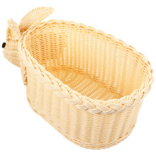 Påskkorg i beige rund förvaring