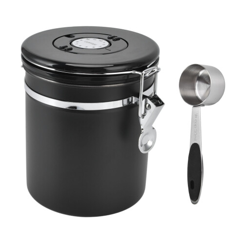 Kaffeedose aus Edelstahl, luftdicht, 1500 ml