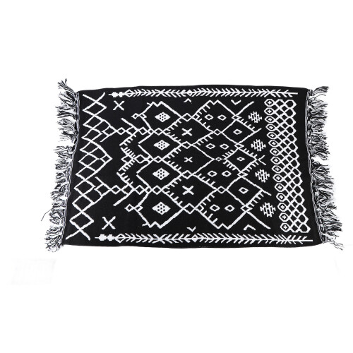 Woven Cotton Linen Runner Rug60x90cm