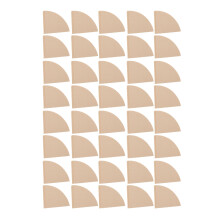 40 stuks natuurlijke, ongebleekte koffiefilterpapiertjes voor 1-2 kopjes