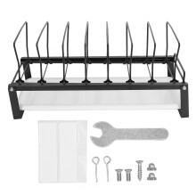 Soporte para platos de acero al carbono con bandeja