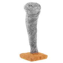 Statuetta a forma di tornado in resina per la decorazione di paesaggi da tavolo di sabbia.
