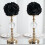 Black Silk Rose Kissing Balls 7 in 2 Pack 1