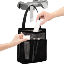 Mesh Shower Caddy with Zip Pocket – 10 x 12 Inch