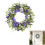 18" Spring Pansy Wreath for Front Door 1