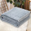 Fleece Throw Blanket Light Grey 200x230cm 1