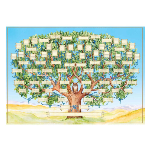 Family Tree Chart Canvas Poster 16x20 inch