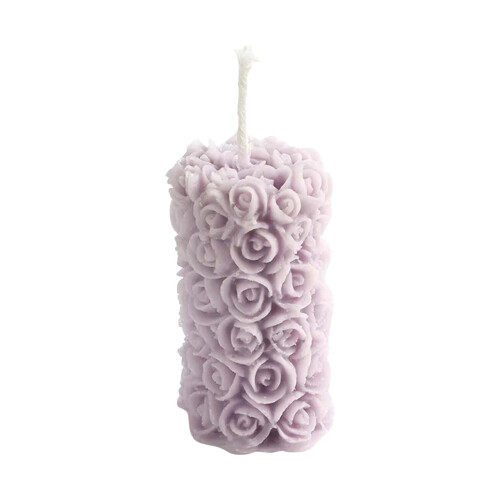Αρωματικό κερί Rose Pillar σε φυτικό κερί 1