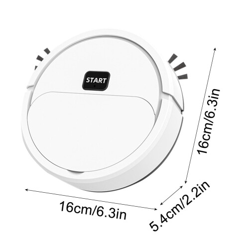 Mini aspirador robô com função de varrer e passar pano, branco, 1200Pa 1