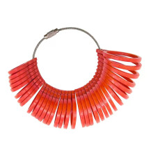 Retro Rings Sizer Tool for Accurate Finger-Red