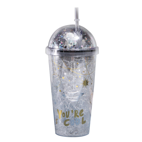 Παιδικό Κύπελλο με Καλαμάκι 500ml Διπλής Στρώσης, Αδιάβροχο 1