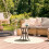 Round Cast Aluminum Garden Side Table - Weatherproof 3
