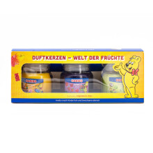 Cadeauset met geurkaarsen - 3 geurkaarsen in glazen potjes