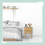 Bedside Table with 2 Wood-Effect Rattan Drawers 3