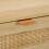 Bedside Table with 2 Wood-Effect Rattan Drawers 6