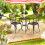 Bistroset voor buiten, vintage design, 3-delig 1