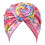 Retro Print Turban Cap – Soft Stretch Polyester, One Size 5