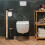Toilet Roll Holder & Brush Set with Shelf 2