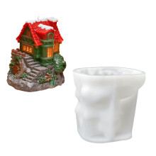 Holiday Silicone Desktop Decoration Mold-two story treehouse