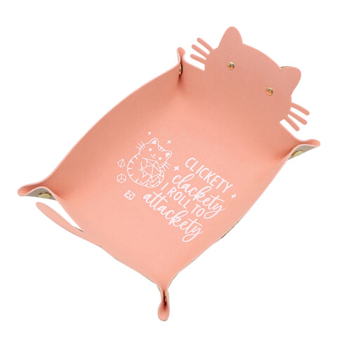Porte-accessoires pliable élégant avec finition en feuille-Rose