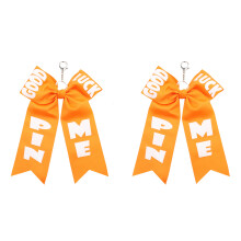 Polyester robuste de porte-clés de ruban d'équipe-Orange