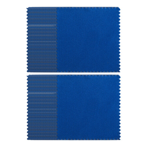 50Pieces Heavy Type Silver Cleaning Cloth Silver-dark blue