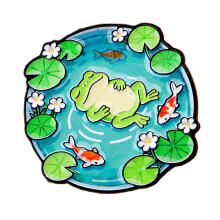 Secure Pin Alloy Pond Brooch Fashion Accessory Stylish-13198