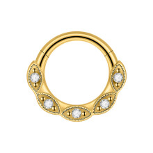 Easy to Wear Stainless Steel Nose Rings Piercing Nose-8 Gold