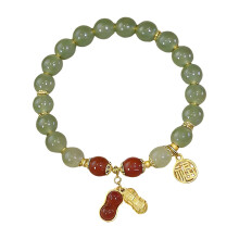 Trendy Beaded Adjustable Bracelet New Chinese Style-Green