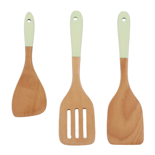 3-Piece Beech Wooden Spatula Set