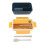 1400ml Plastic Bento Box with Dividers 1