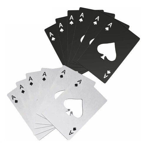 Stainless Steel Card Bottle Opener12Pack