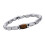 Bracelet perlé en pierre d'oeil de tigre de forme irrégulière 1