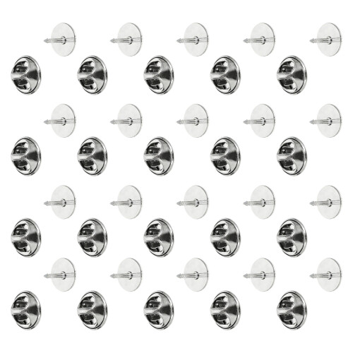 Flat Round Badge Backings 25mm In Diameter Sturdy-14mm