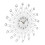 Silver Wall Clock with Glittering Stones, 50cm Diameter 1