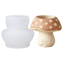 Silicone Mold For Mushroom Shape Candle Cup Crafts Decorative