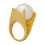 Goldfarbene Y-förmige Ringe mit-Goldene Nr. 8 1