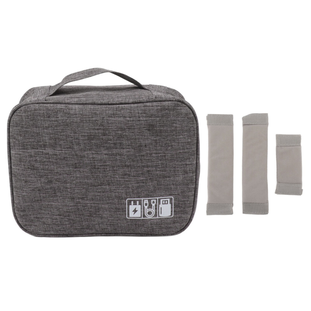 Portable Cord Bag For Chargers And Hard Drives, Grey 9017774904954