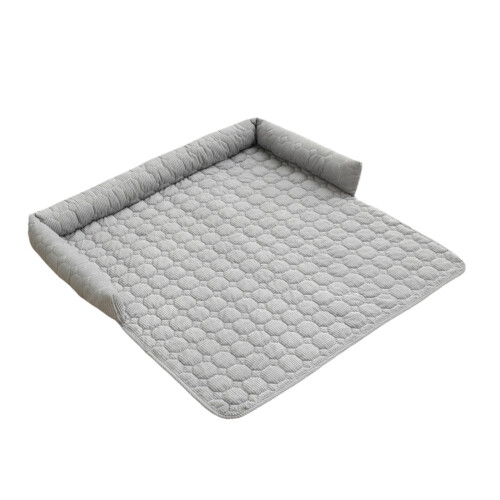 Plush Pet Sofa Bed Cushion 75x75cm Grey
