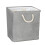 Fabric Storage Hamper Cotton Cloth Laundry Basket Grey 1