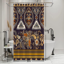 Bohemian Shower Curtain Polyester 90x183cm