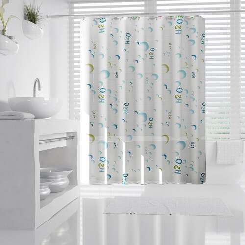 Printed EVA Shower Curtain 180x80cm
