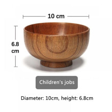 Wooden Soup Bowl Sour Date Wood 10 x 10 x 6.8 cm